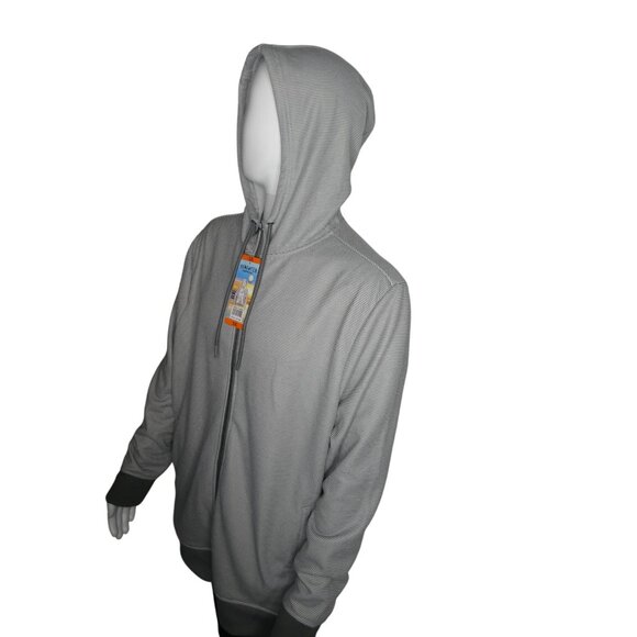 Hang Ten Men's  Full-Zip Hoodie Light Grey Size XXL‎ - Picture 5 of 11